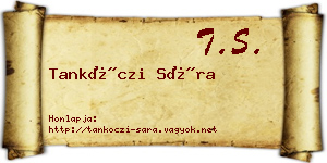Tankóczi Sára névjegykártya